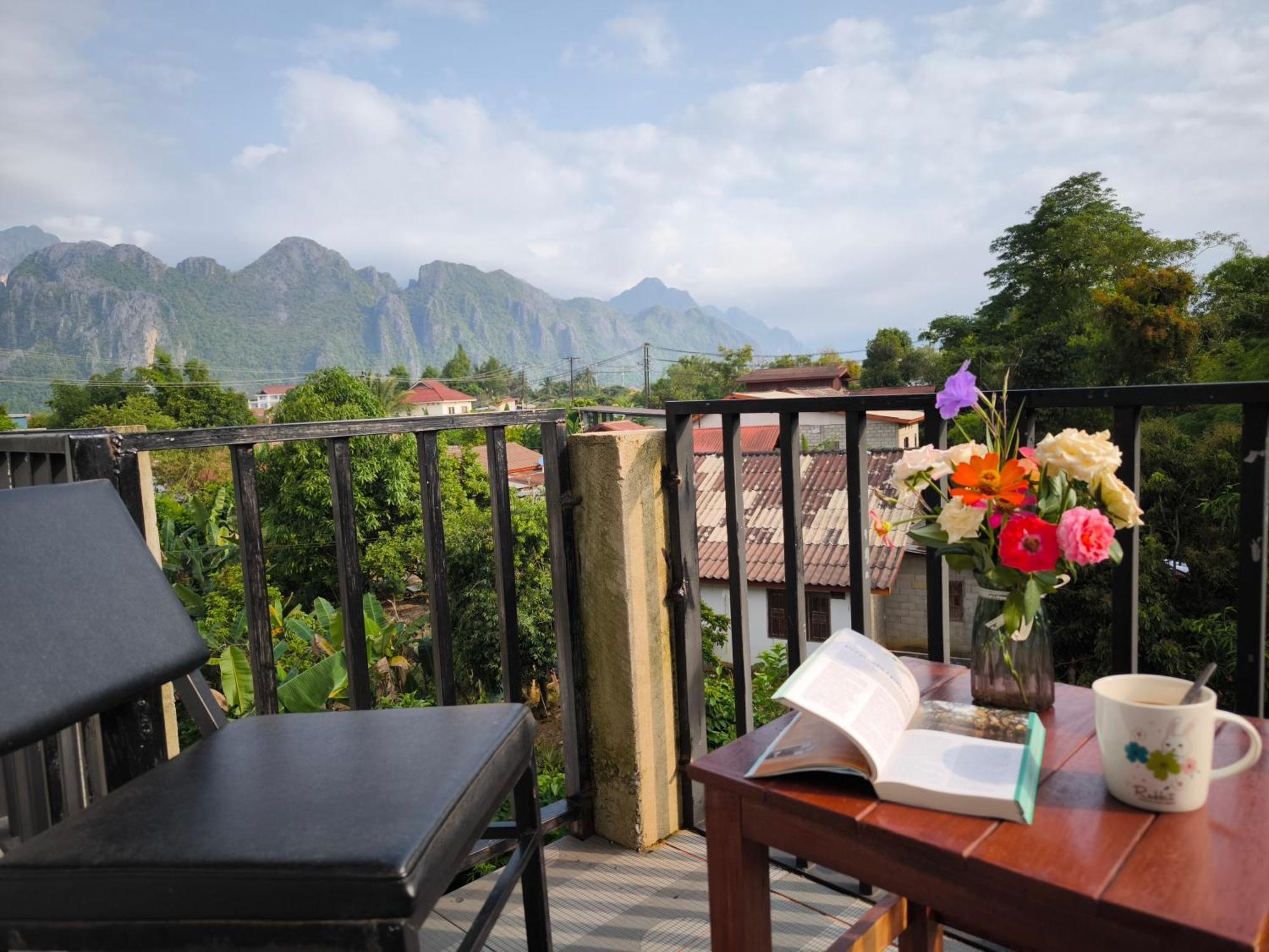 Dok Champa Resort วังเวียง ภายนอก รูปภาพ