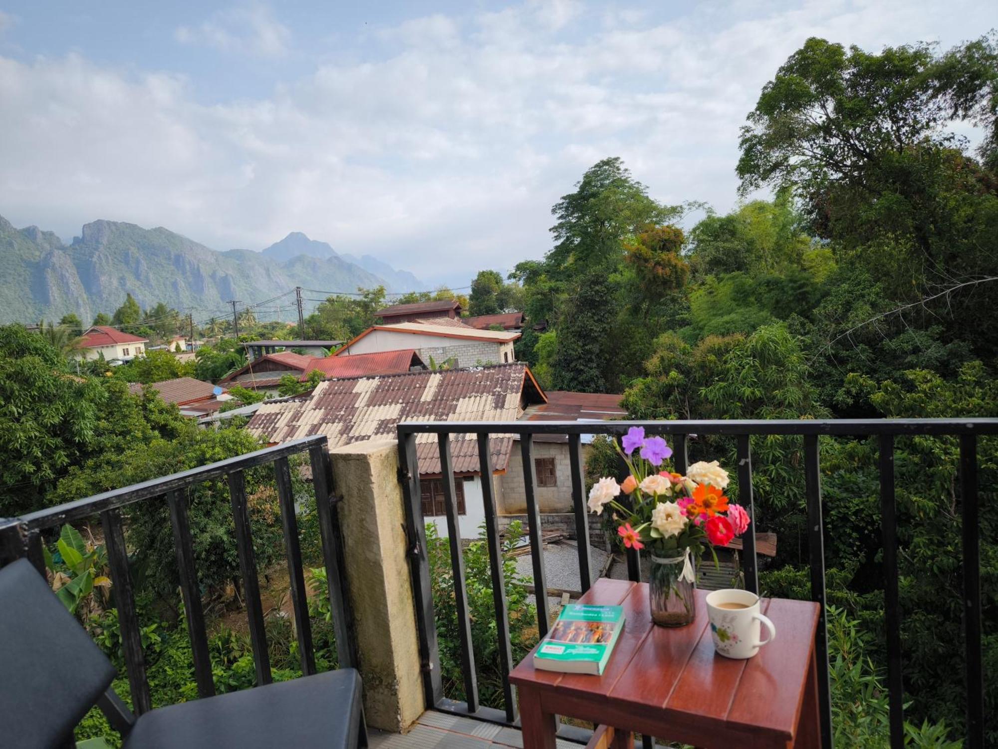 Dok Champa Resort วังเวียง ภายนอก รูปภาพ